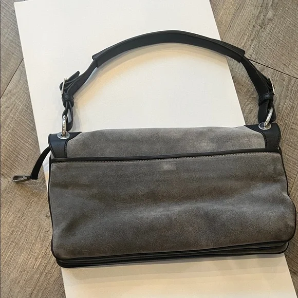 Tiffany & Co. - Vintage Gray Suede Bag - Made in Italy - Picture 12 of 17